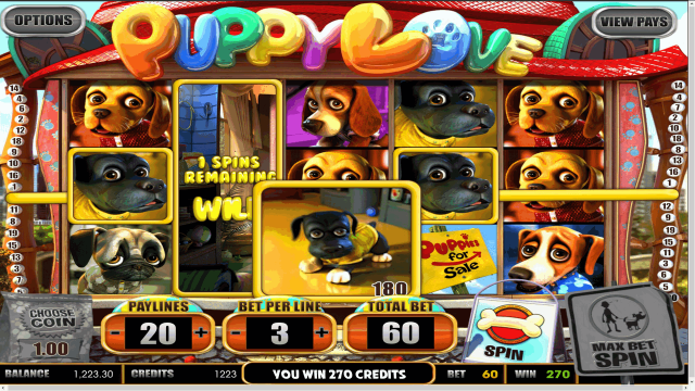 Игровой интерфейс Puppy Love 10