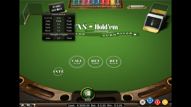 Игровой интерфейс TXS Hold'em Pro Series 2