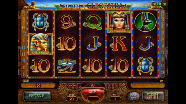 Характеристики слота Riches Of Cleopatra 3