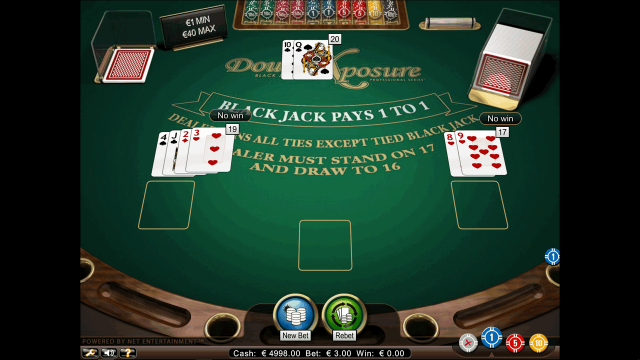 Характеристики слота Double Xposure Blackjack Pro Series 4