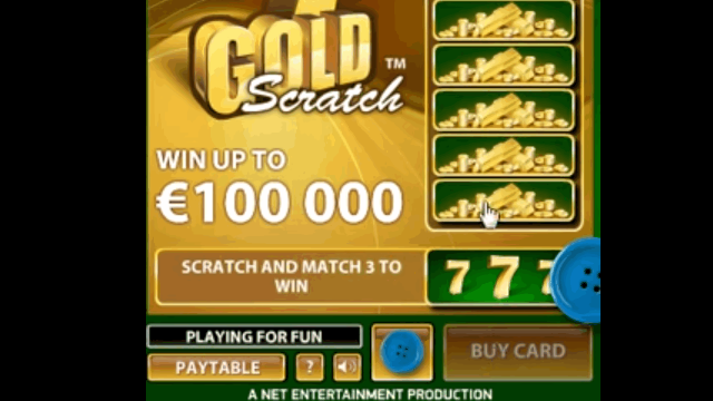 Характеристики слота 7 Gold Scratch 4